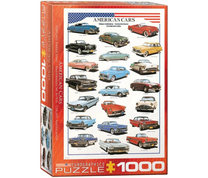 Puzzle - Eurographics - Americká auta 50. let