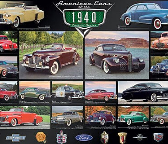 Puzzle - Eurographics - Americká auta 40. let