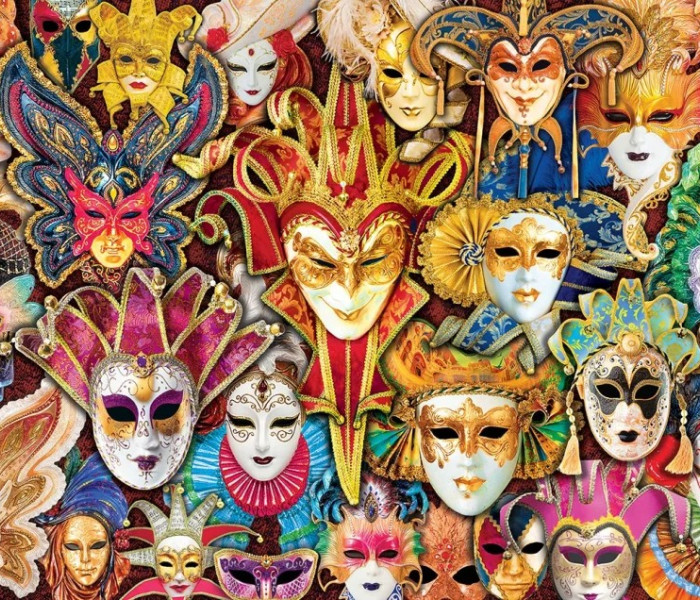 Puzzle - Eurographics - Benátské masky