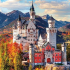 Puzzle - Eurographics - Pohled na Neuschwanstein - Panoramatické puzzle