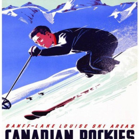 Lyžař Banff Lake Louise Ski Areas