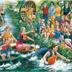 Puzzle - Falcon - Závody na vodě