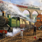 Puzzle - Falcon - Přeprava pošty po železnici