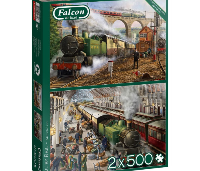 Puzzle - Falcon - Přeprava pošty po železnici