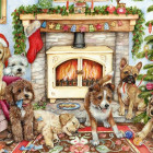 Puzzle - Falcon - Vánoční štěňátka