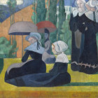 Puzzle - Grafika - Bretonci s deštníky