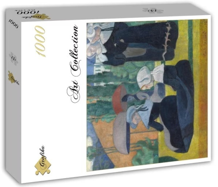 Puzzle - Grafika - Bretonci s deštníky