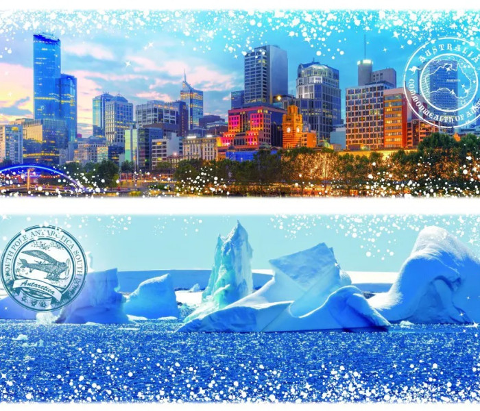 Puzzle - Grafika - Cesta kolem světa - Austrálie, Antarktida