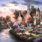 Puzzle - Grafika - Dom pri Mill Creek