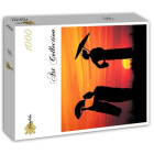 Puzzle - Grafika - Gejša při západu slunce