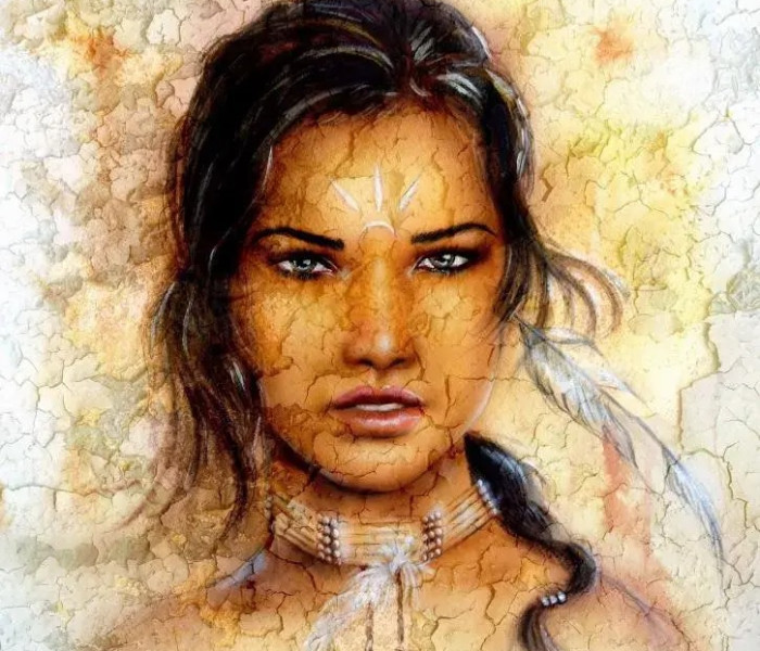 Puzzle - Grafika - Indiánská žena