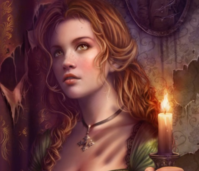 Puzzle - Grafika - Při světle svíčky