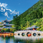 Puzzle - Grafika - Sněžná hora nefritového draka