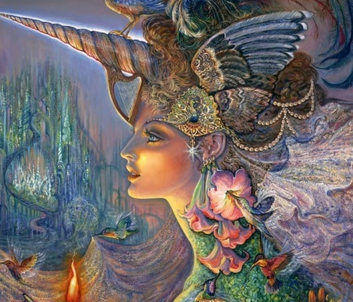 Puzzle - Grafika - Paní jednorožců