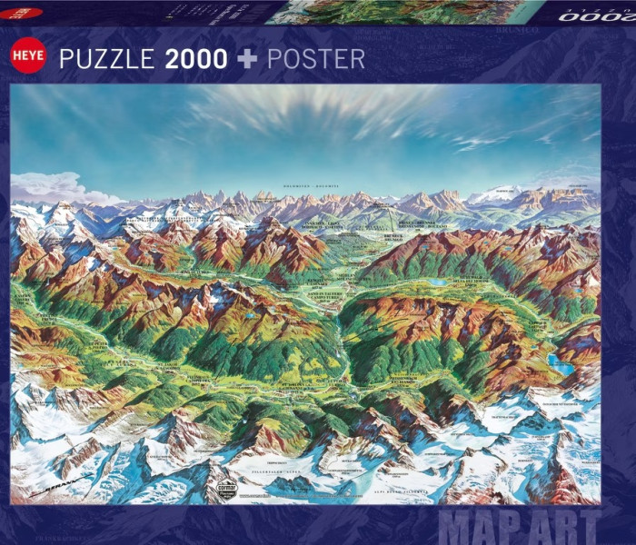 Puzzle - Heye - Alpské panoráma