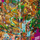 Puzzle - Heye - Exotické safari - Triangular puzzle