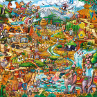 Puzzle - Heye - Exotické safari - Triangular puzzle