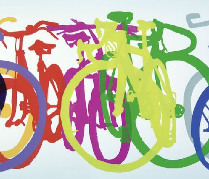 Puzzle - Heye - Bike Art: Barevná řada - Panoramatické puzzle