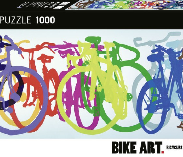 Puzzle - Heye - Bike Art: Barevná řada - Panoramatické puzzle