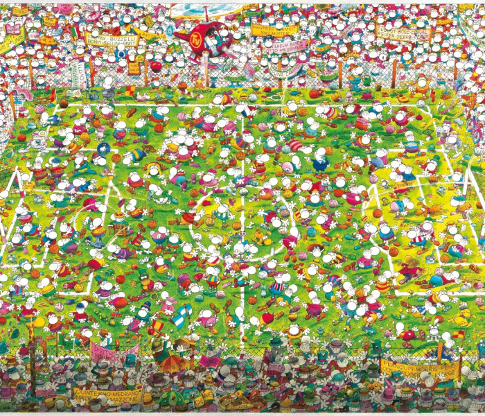 Puzzle - Heye - Bláznivý fotbal - Triangular puzzle