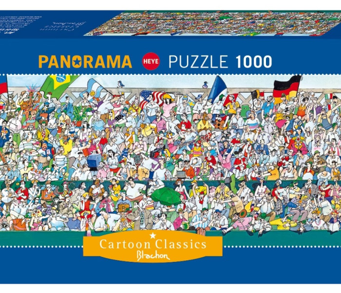 Puzzle - Heye - Sportovní fanoušci - Panoramatické puzzle