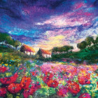 Puzzle - Heye - Vlčí máky při západu slunce