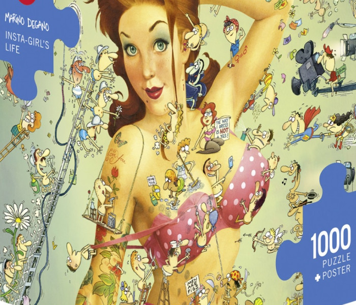 Puzzle - Heye - Život dívek na Instagramu - Triangular puzzle