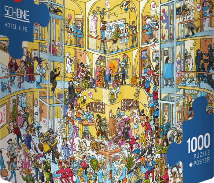 Puzzle - Heye - Hotelový život - Triangular puzzle