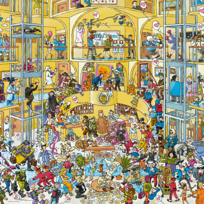 Hotelový život - Triangular puzzle