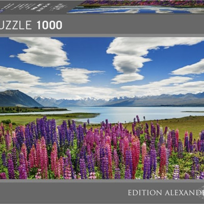 Jezero Tekapo, Nový Zéland - Panoramatické puzzle