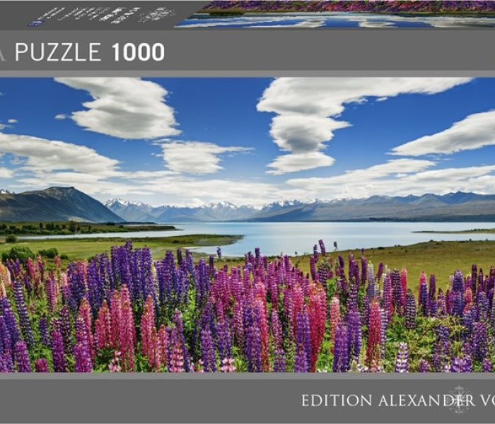 Puzzle - Heye - Jezero Tekapo, Nový Zéland - Panoramatické puzzle