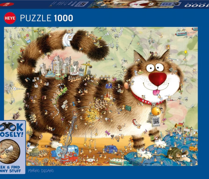 Puzzle - Heye - Podívejte se zblízka… na kočku