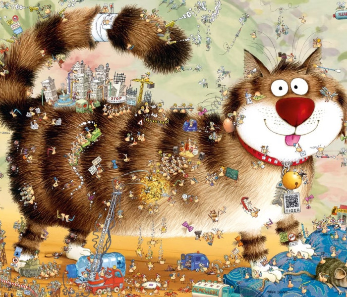 Puzzle - Heye - Podívejte se zblízka… na kočku