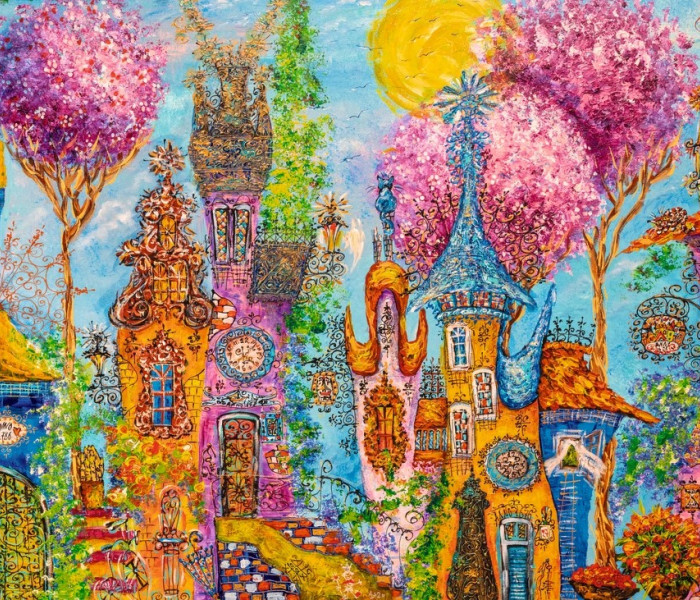 Puzzle - Heye - Růžové stromy