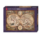 Puzzle - Heye - Stará mapa světa