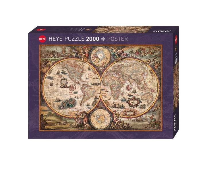 Puzzle - Heye - Stará mapa světa