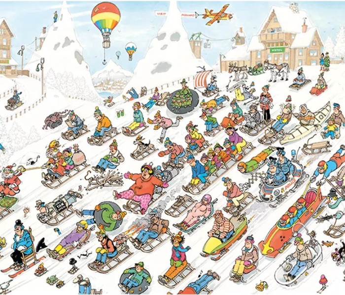 Puzzle - Jumbo - Všechno jde dolů kopcem