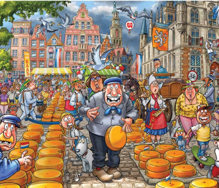 Puzzle - Jumbo - Zhroucení trhu! - WASGIJ Puzzle