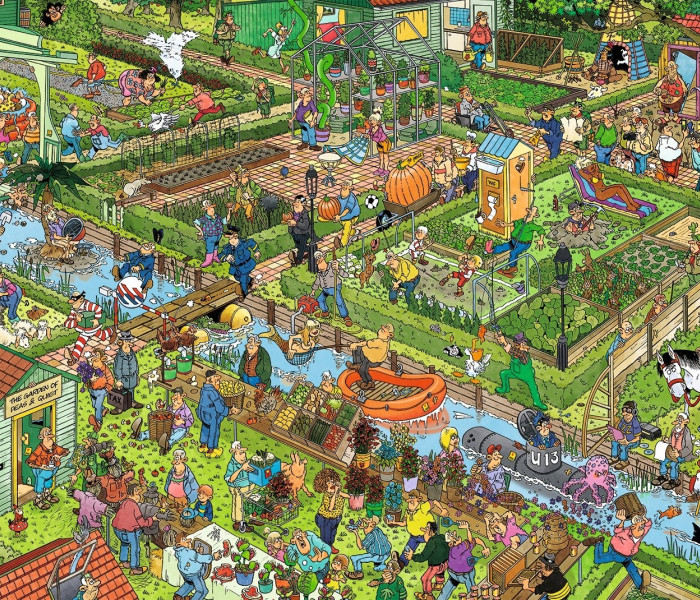 Puzzle - Jumbo - Zeleninová zahrada