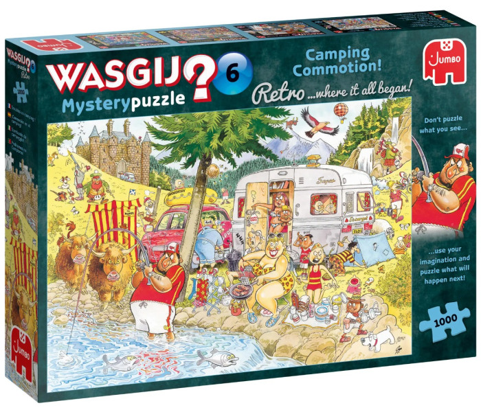 Puzzle - Jumbo - Rozruch v kempu! - WASGIJ Puzzle