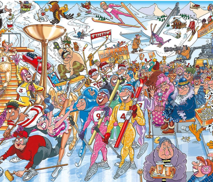 Puzzle - Jumbo - Zimní hry! - WASGIJ Puzzle
