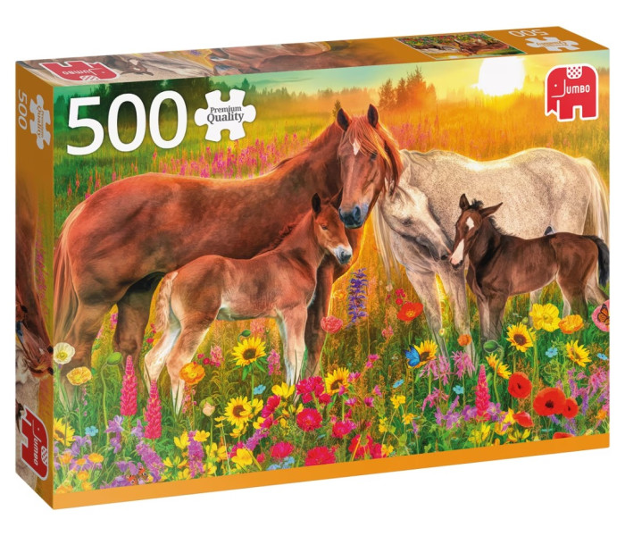 Puzzle - Jumbo - koně na louce