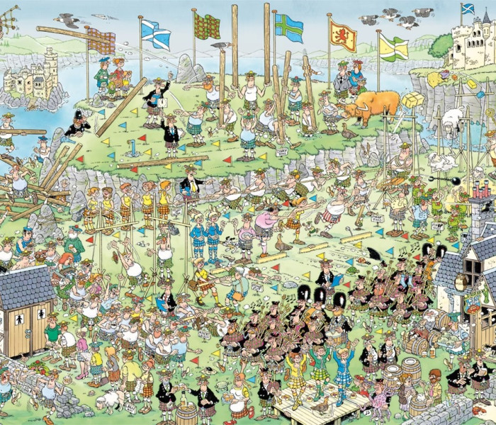 Puzzle - Jumbo - Skotské hry