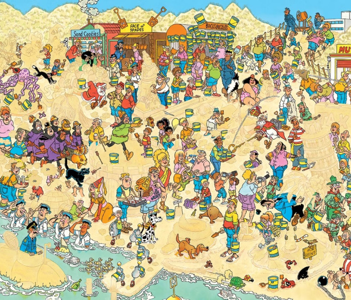 Puzzle - Jumbo - Sochy z písku