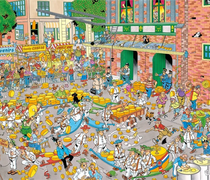 Puzzle - Jumbo - Sýrový trh + Závod plachetnic