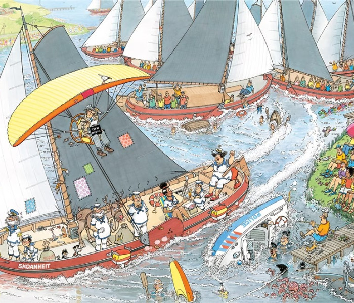 Puzzle - Jumbo - Sýrový trh + Závod plachetnic