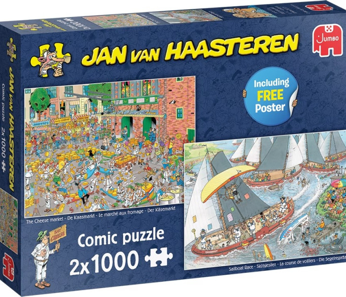 Puzzle - Jumbo - Sýrový trh + Závod plachetnic