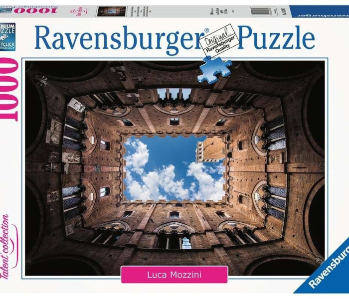 Puzzle - Ravensburger - Cortile del Podestà, Palazzo Pubblico, Siena, Itálie