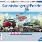 Puzzle - Ravensburger - Přejeďte Alpy s VW! - Panoramatické puzzle
