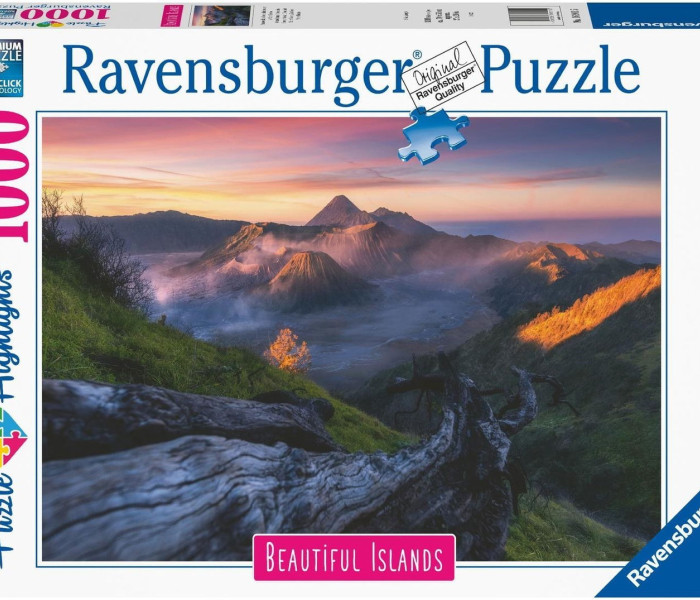 Puzzle - Ravensburger - Nádherné ostrovy, Jáva, Bromo